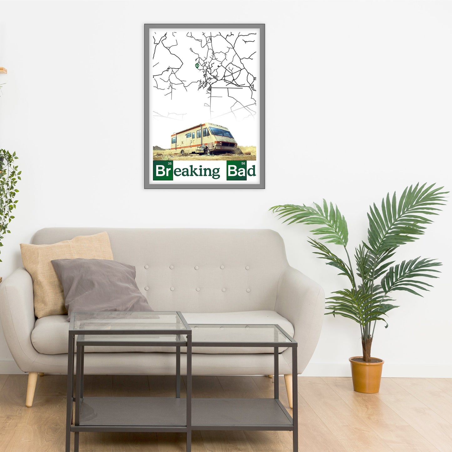 BREAKING BAD - Map of Albuquerque - Breaking Bad Gift - Breaking bad poster - Albuquerque poster