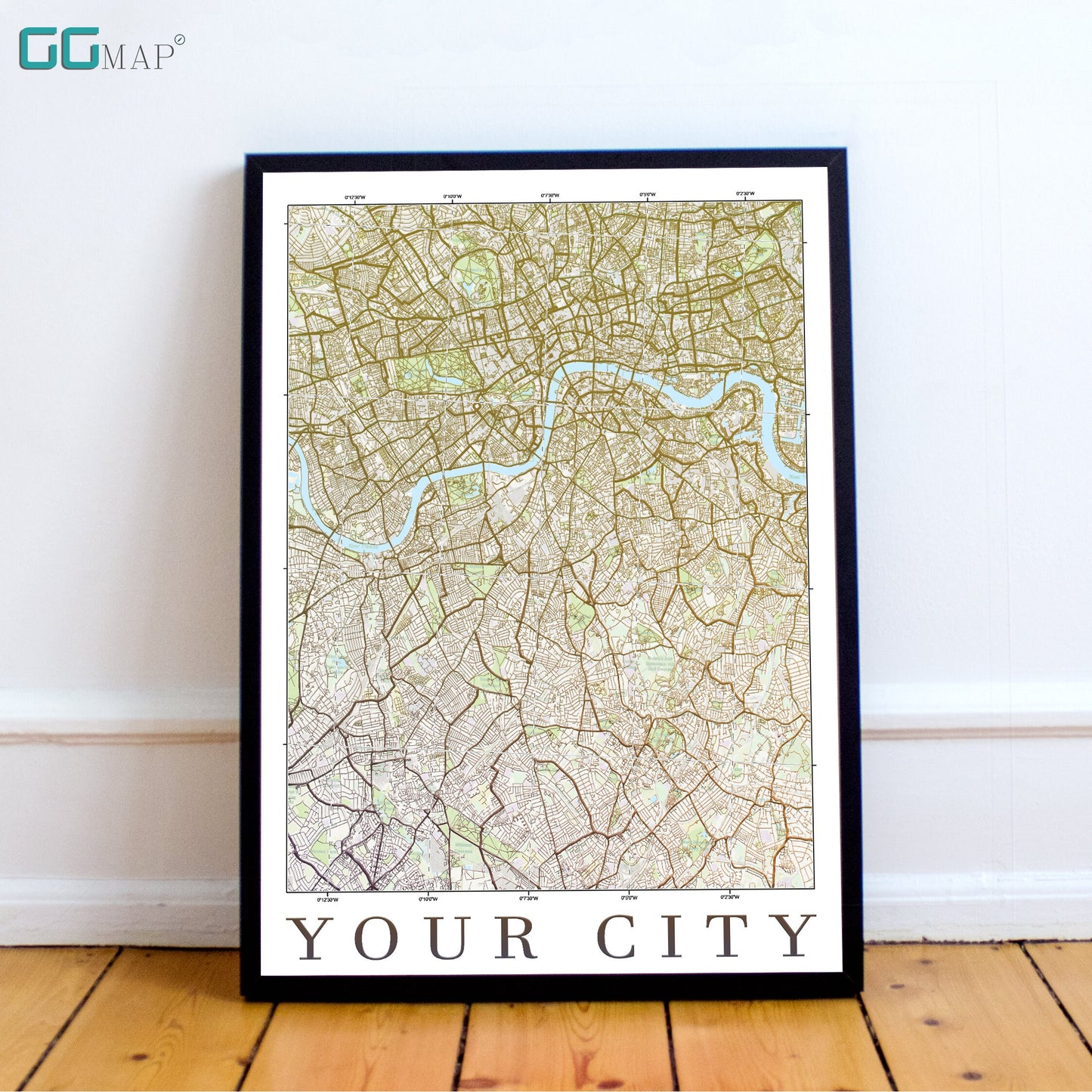 VINTAGE A City Map DIGITAL DOWNLOAD - Vintage City Map - Your city - Your contry - Your poster - Personalized -