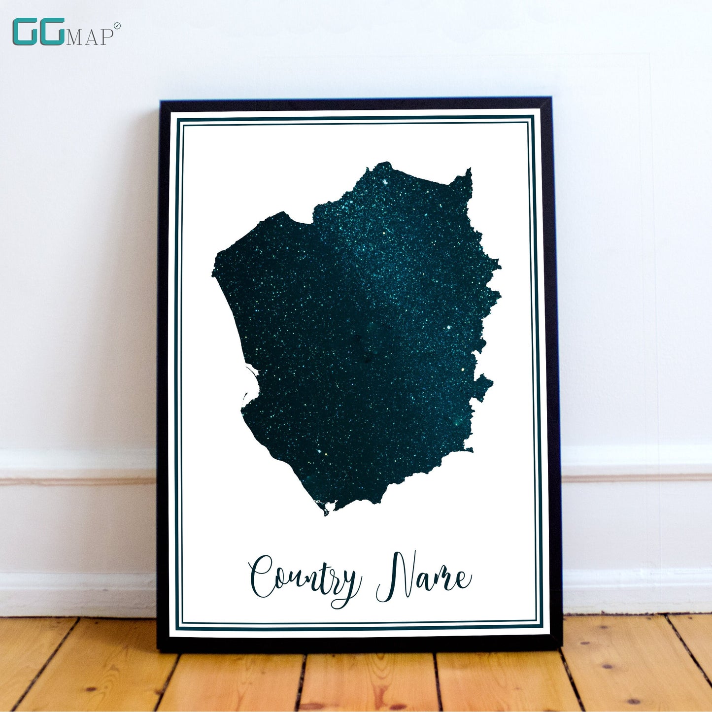 STARS Country Map DIGITAL DOWNLOAD - Stars Country Map - Your contry - Your poster - Personalized -