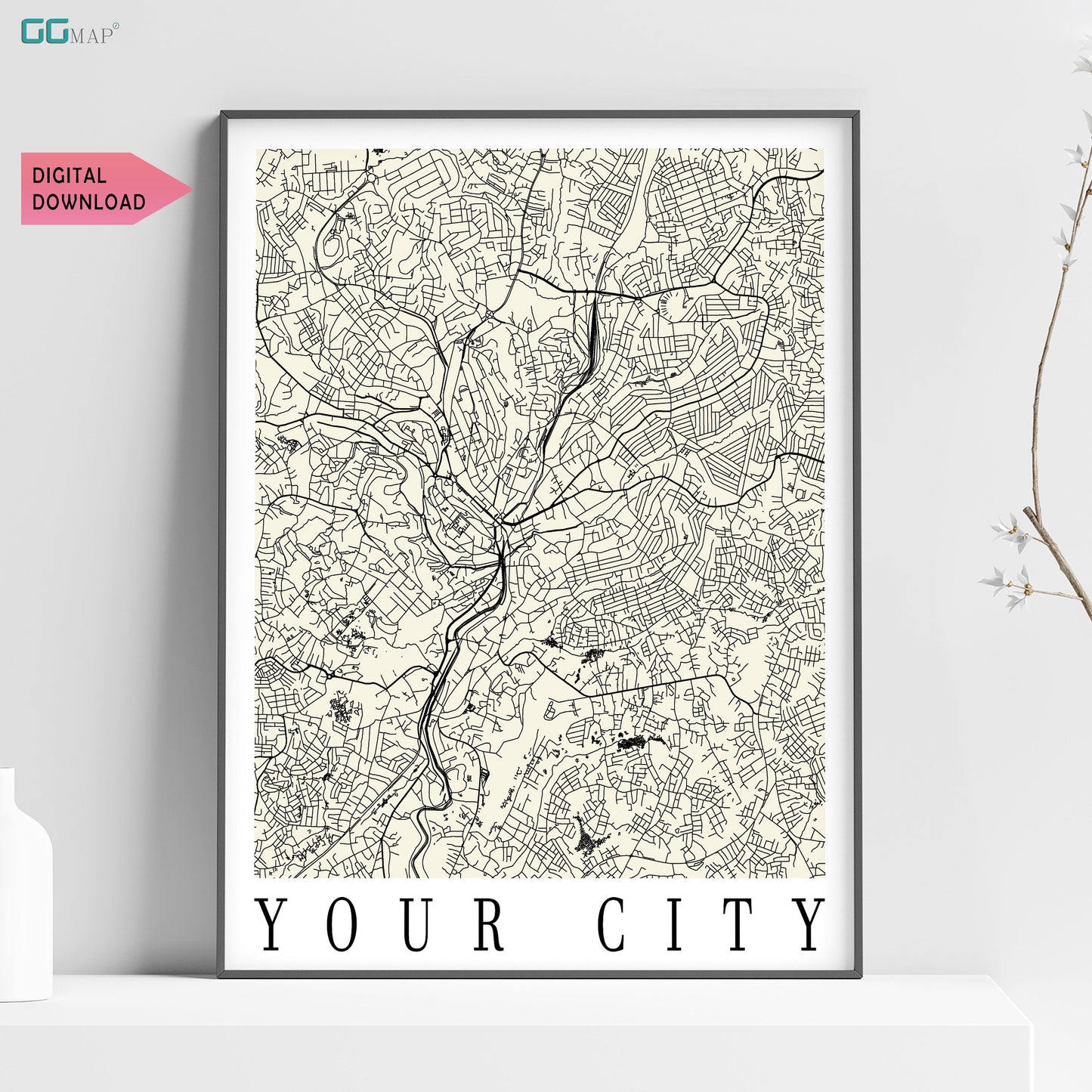 a map of the city of your city