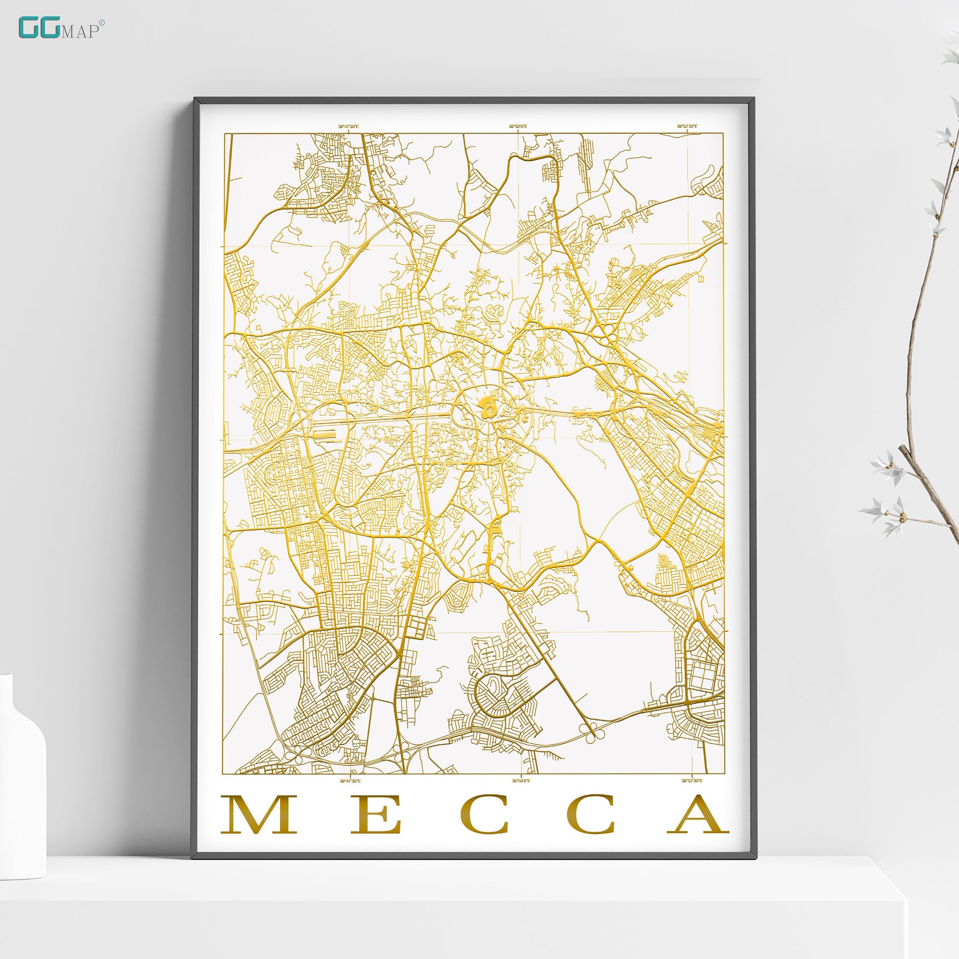 a map of the city of meccca