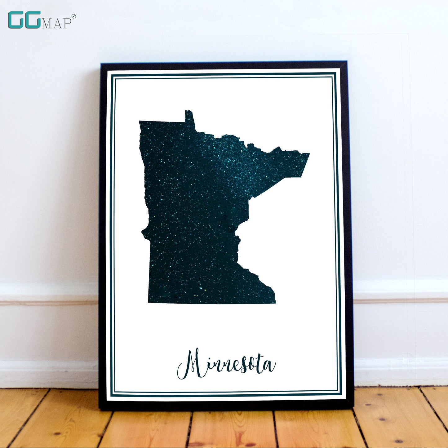 MINNESOTA map - Minnesota stars map - Minnesota Travel poster - Home Decor - Wall decor - Office map - Minnesota gift - GeoGIS studio