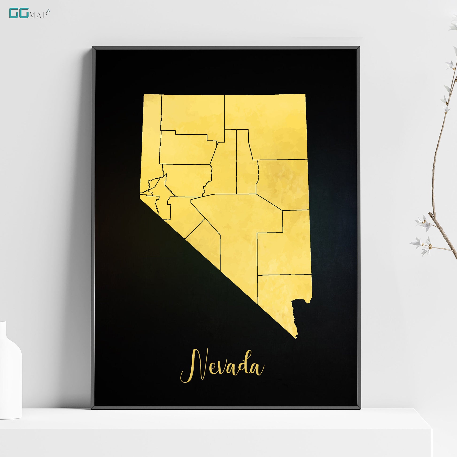 a poster of the state of nevada 