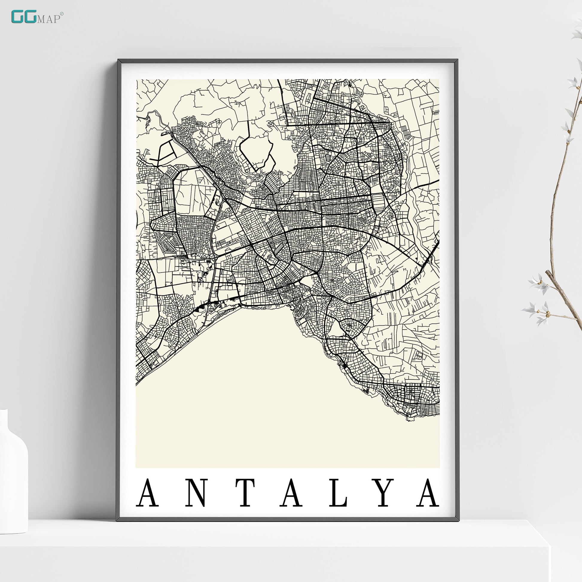 a map of the city of antaly