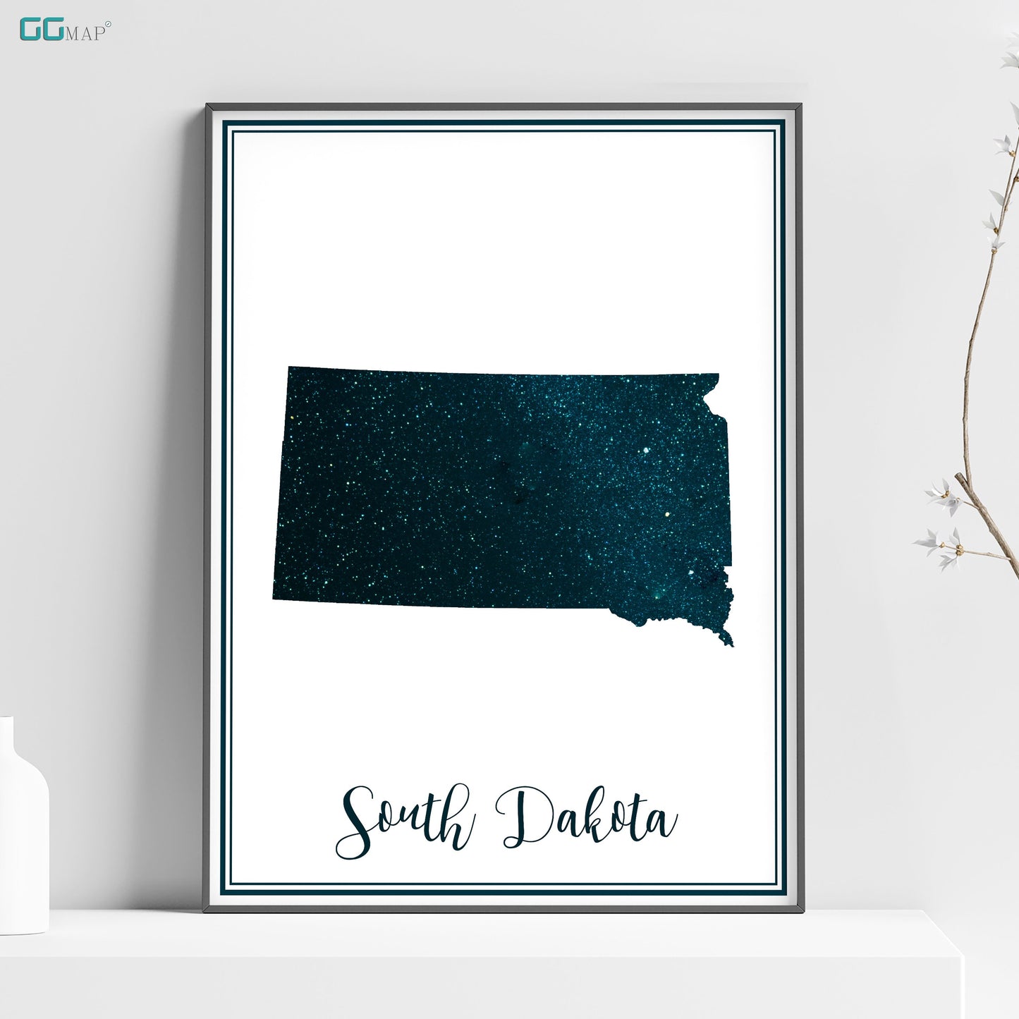 a poster of the state of south dakota