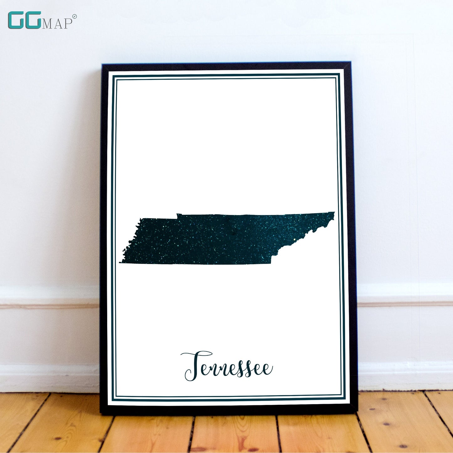 TENNESSEE map - Tennessee stars map - Travel poster - Home Decor - Wall decor - Office map - Tennessee gift - GeoGIS studio