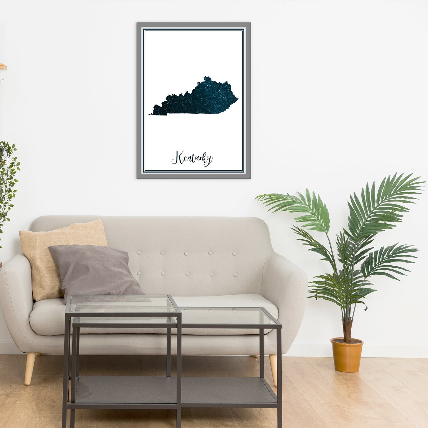 KENTUCKY map - Kentucky stars map - Kentucky Travel poster - Home Decor - Wall decor - Office map - Kentucky gift - GeoGIS studio