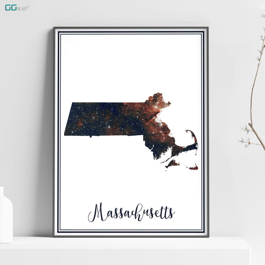 a poster of the state of massachusetts