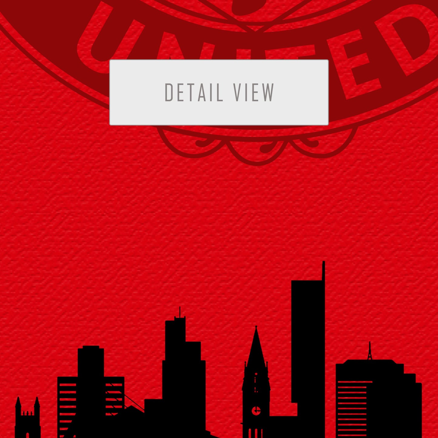 MANCHESTER UNITED SKYLINE Poster - Manchester United Print - Home Decor Manchester United - The Red Devils - Manchester skyline - Print map