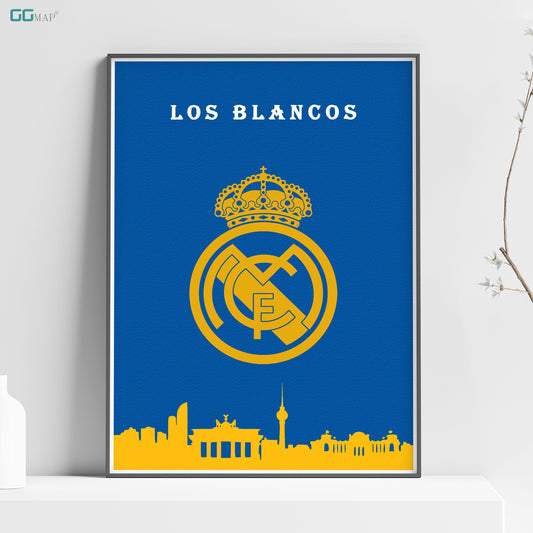 a poster of a real madrid soccer team