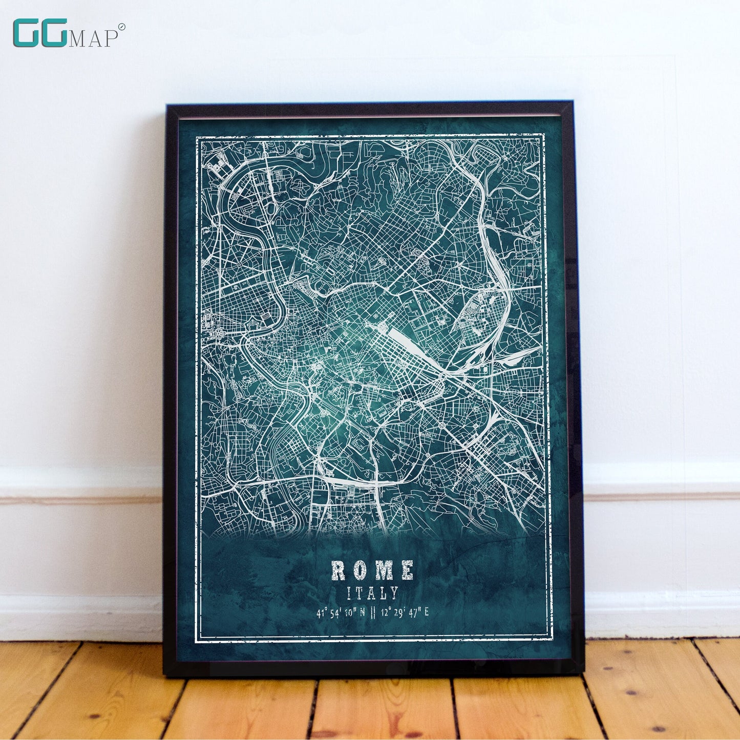 City map of ROME - Home Decor - Wall decor - Office map - Travel map - Print map - Frozen map - Rome map - Map art - Italy