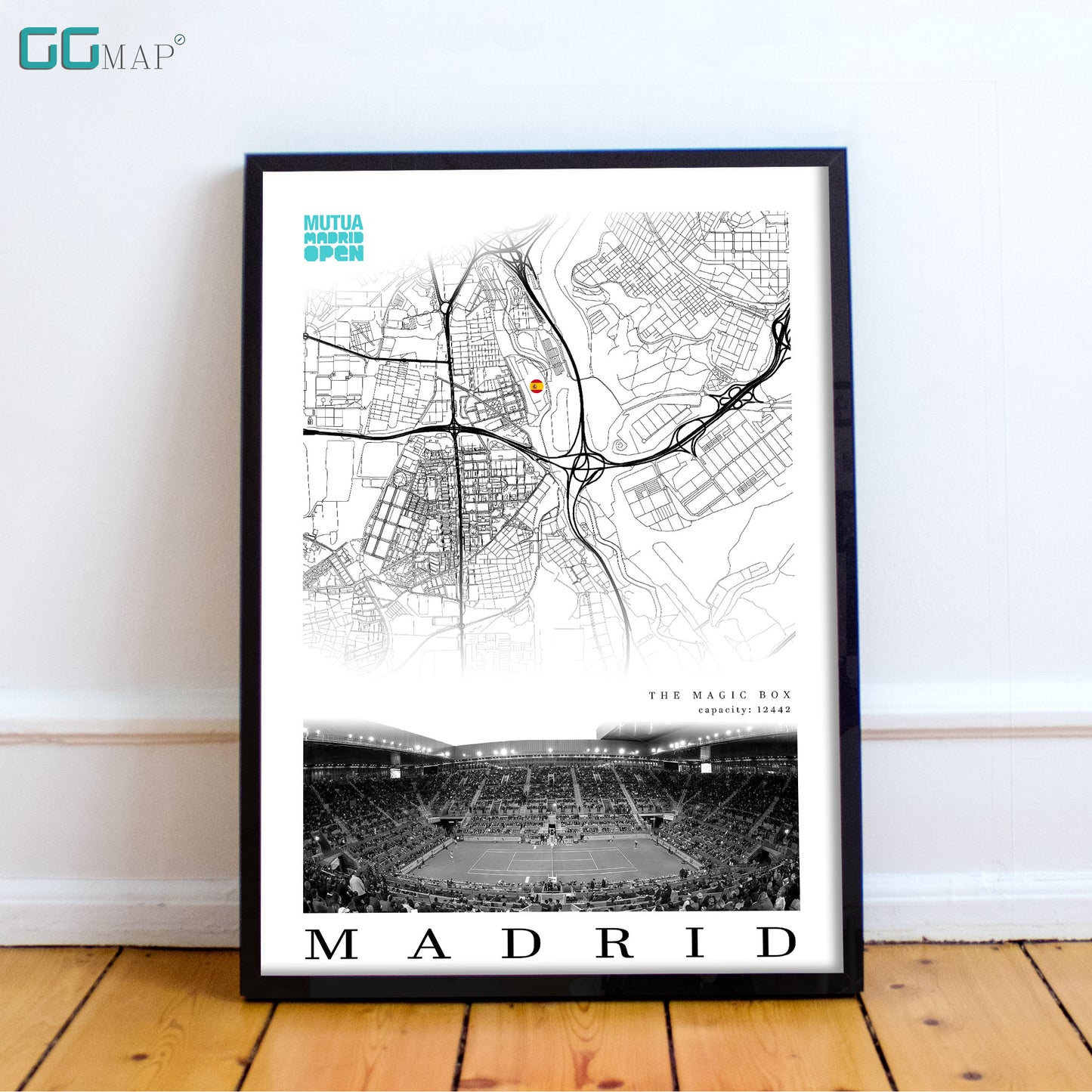 City map of MADRID - The Magic Box - The Magic Box wall decor - The Magic Box poster - The Magic Box gift - Print map