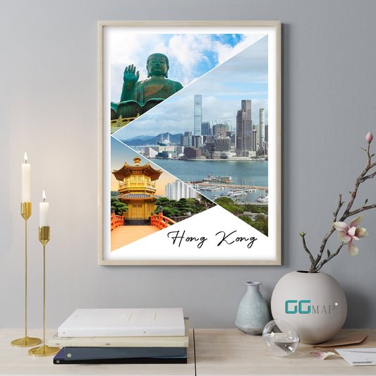 HONG KONG Story - Hong Kong poster - Wall art - Home decor - Digital Print