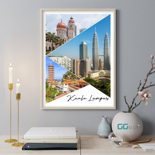 KUALA LUMPUR Story - Kuala Lumpur poster - Wall art - Home decor - Digital Print -