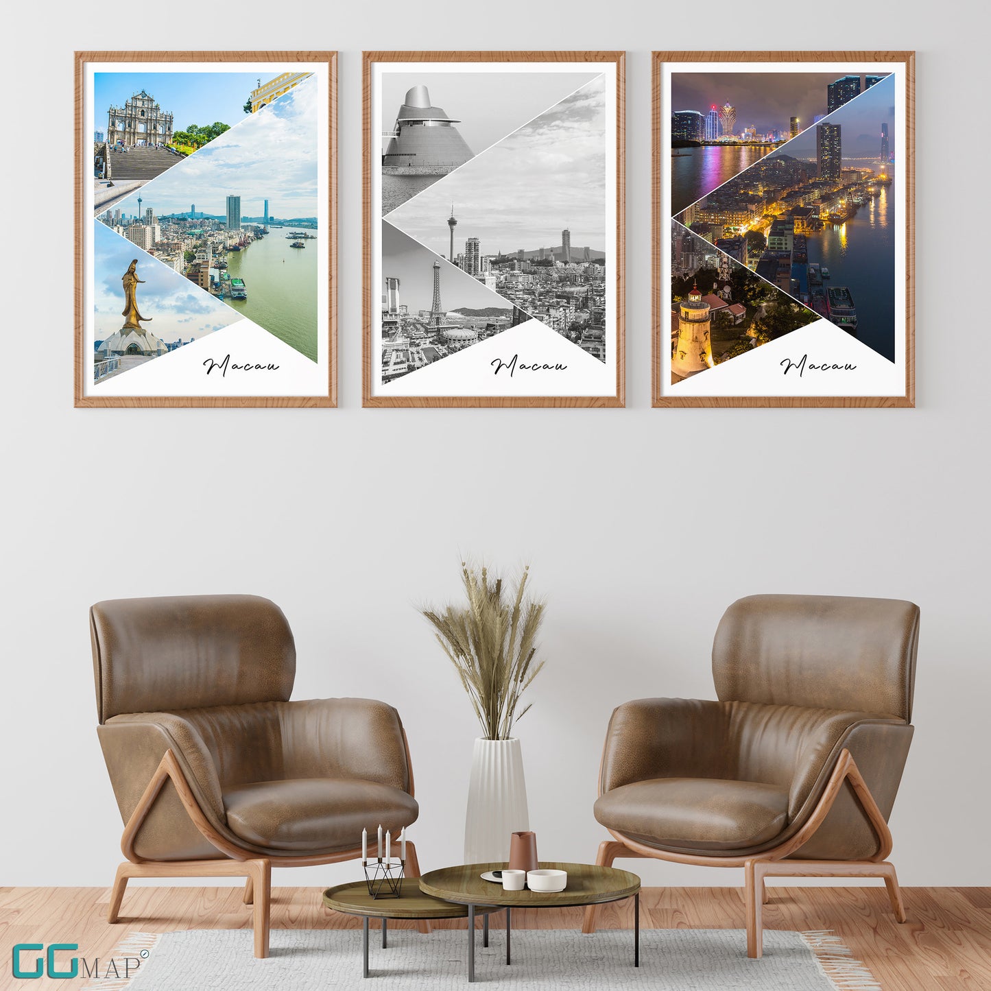 Set of 3 ''MACAU Story'' - Macau full story - Macau poster - Wall art - Home decor - Digital Print -