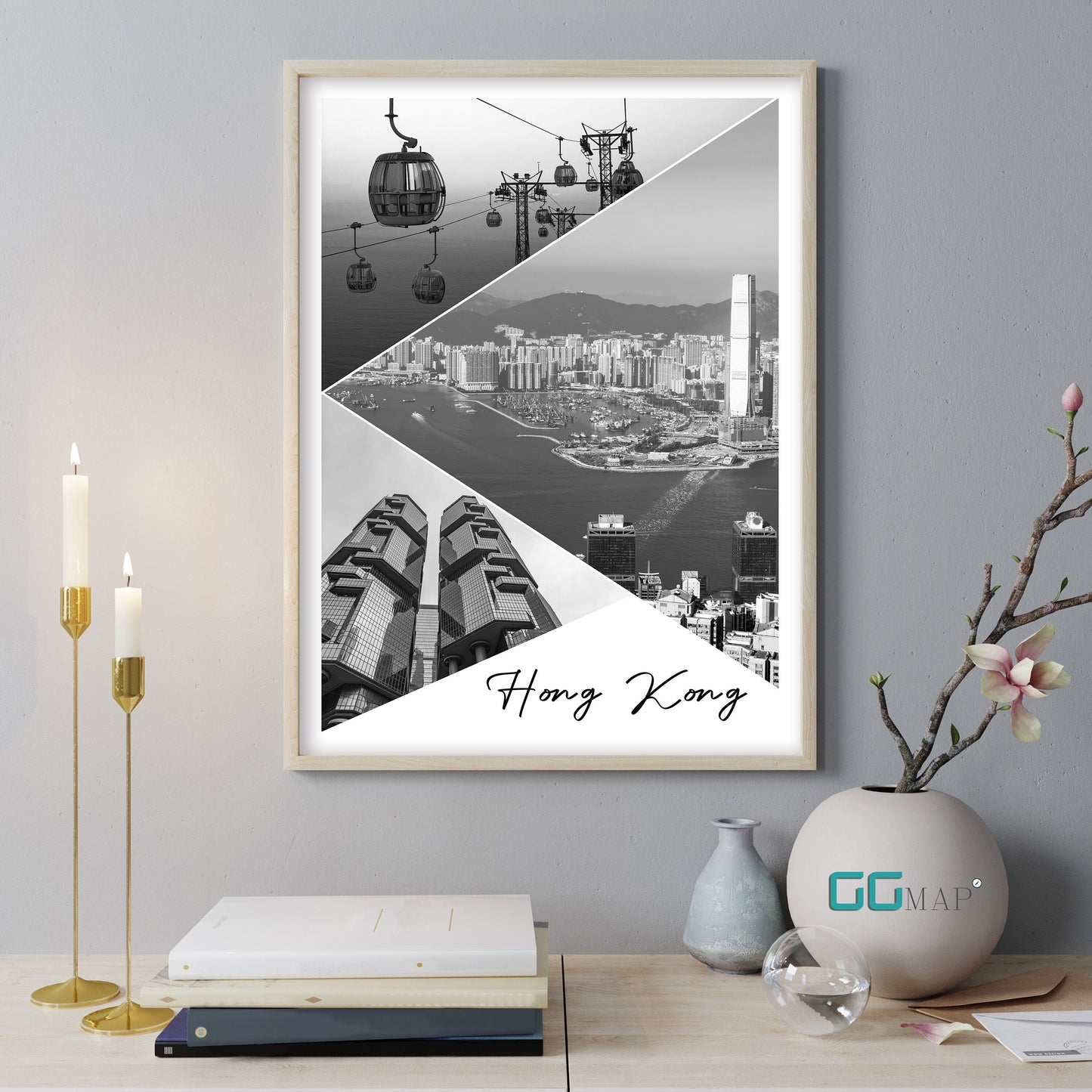 HONG KONG Story - Hong Kong poster - Wall art - Home decor - Digital Print