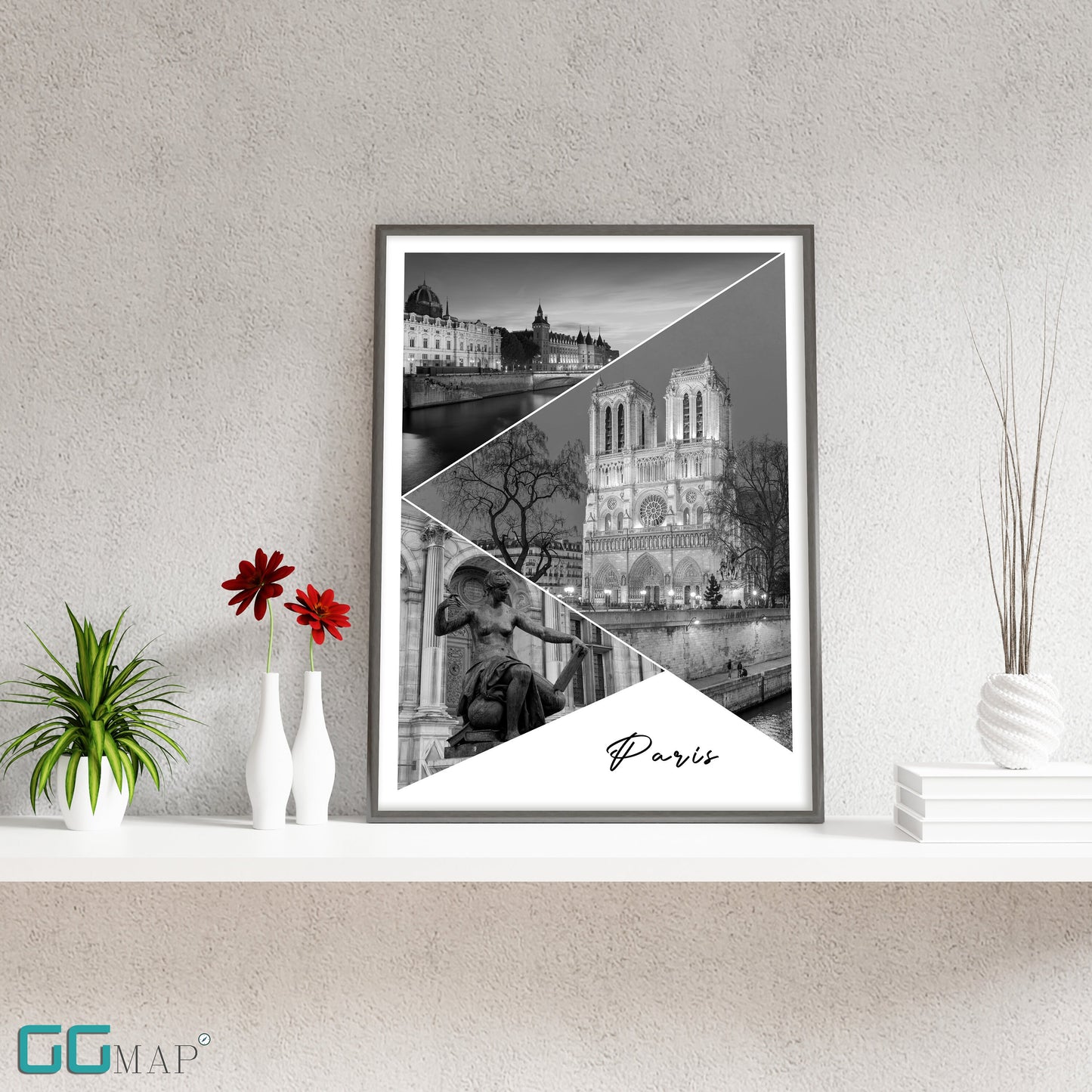 PARIS Story - Paris poster - Wall art - Home decor - Digital Print -