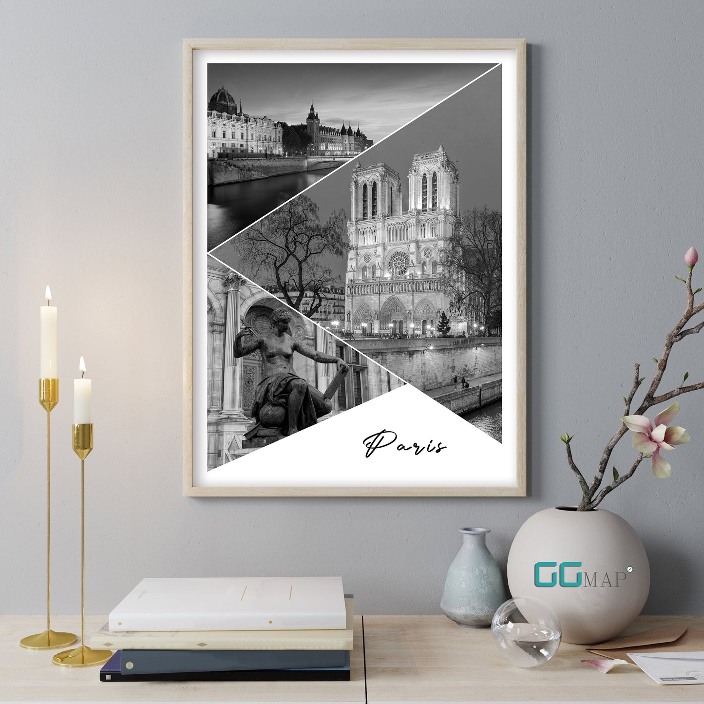 PARIS Story - Paris poster - Wall art - Home decor - Digital Print -