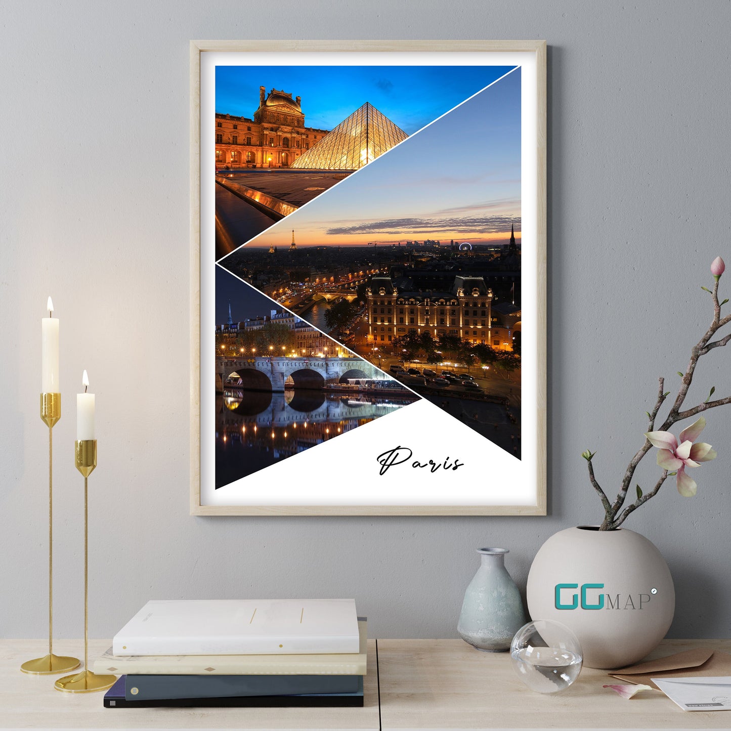 PARIS Story - Paris poster - Wall art - Home decor - Digital Print -