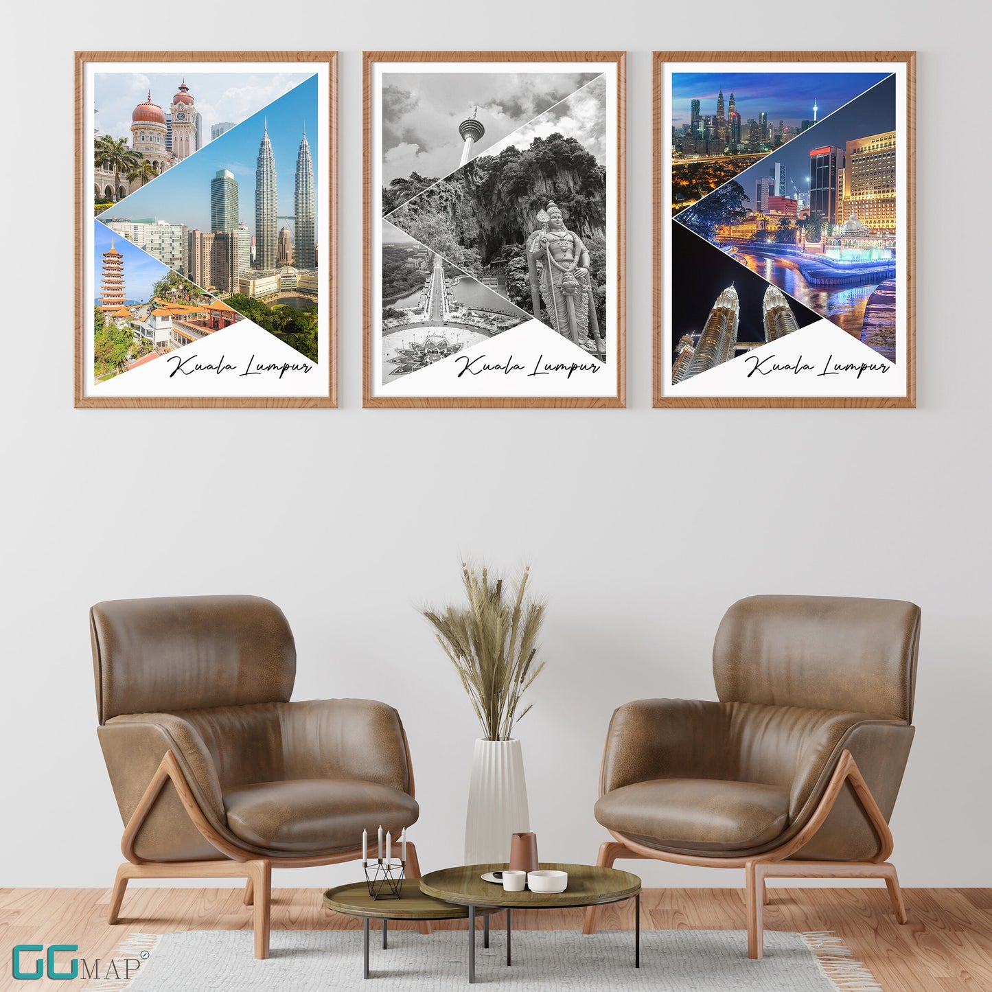 Set of 3 ''KUALA LUMPUR Story'' - Kuala Lumpur full story - Kuala Lumpur poster - Wall art - Home decor - Digital Print -